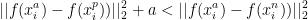 ||f(x_{i}^{a})-f(x_{i}^{p}))||_{2}^{2}+a<||f(x_{i}^{a})-f(x_{i}^{n}))||_{2}^{2}