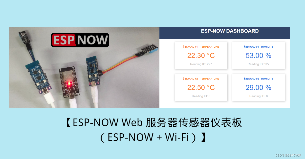 【ESP-NOW Web 服务器传感器仪表板 （ESP-NOW + Wi-Fi）】