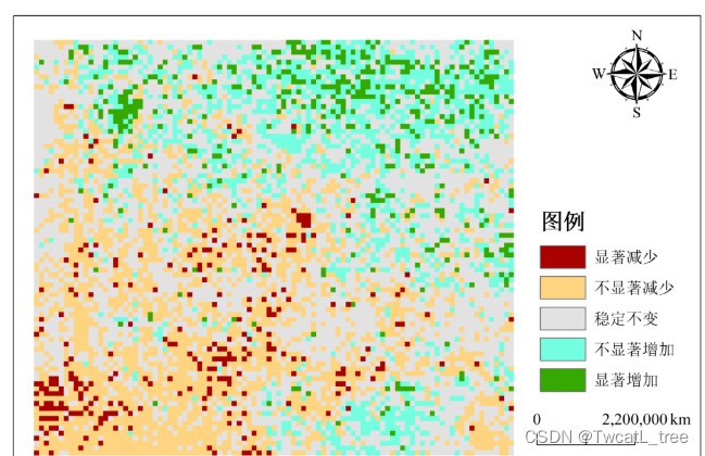 【Python】遥感数据趋势分析Sen+mk