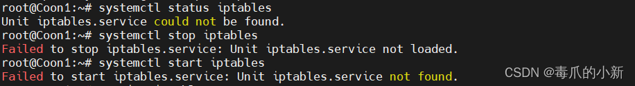 解决 Ubuntu20.04 中的 Unit iptables.service not found 及 Unit file iptables.service does not exist 问题