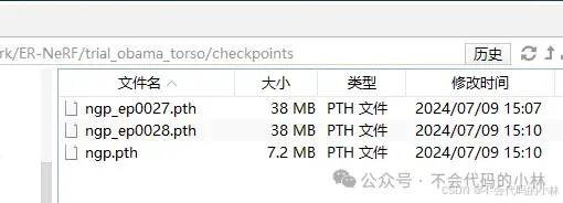 trial_obama/checkpoints/ngp.pth 为上面生成的最终模型文件