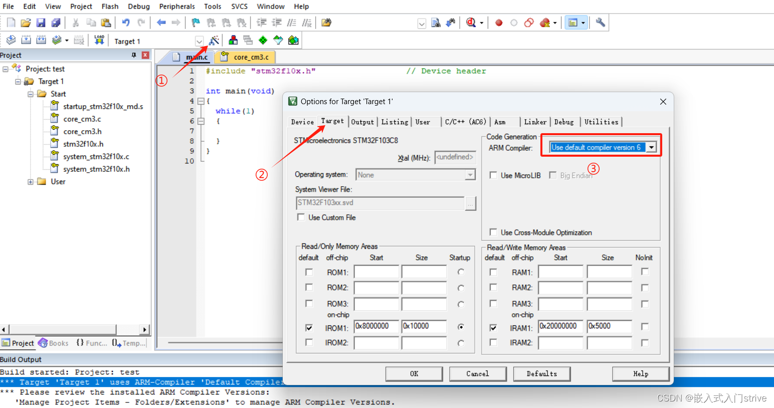 keil5.39版本报错：Start/core_cm3.c(445): error: non-ASM statement in naked function is not supported；