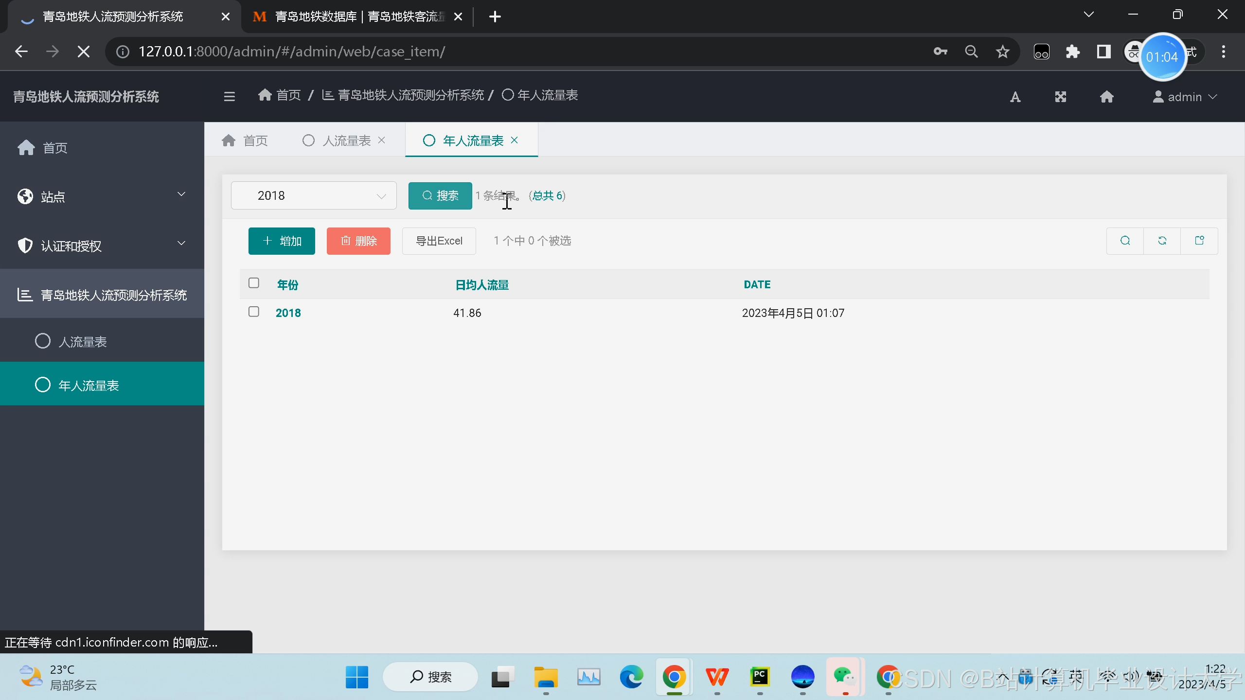 计算机毕业设计Django+Vue.js地铁客流量预测 时间序列预测 机器学习 预测算法 深度学习 人工智能 知识图谱 大数据毕业设计