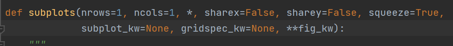 plt: subplots()详解